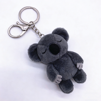 Porte-clés en peluche koala miniature personnalisé, animal en peluche, koala en peluche moelleux, jouet en peluche