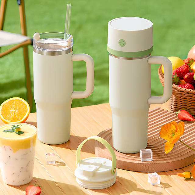 Wireless Juicer Cup for Smoothies Mini Blender Portable for Home&Travel Battery Operated Blender Stainless Steel Juice Blender