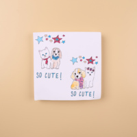 Assiettes jetables en papier modernes personnalisables, nappe, ensemble de vaisselle à motif d'animaux mignons pour dîner de fête