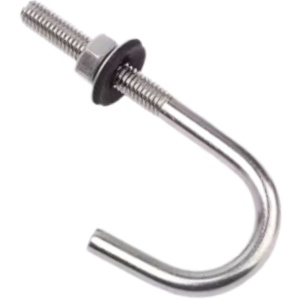 J <strong>Bolt</strong> for Streetlighting With Nut and Washer M16 J-Type <strong>Anchor</strong> <strong>Bolt</strong> <strong>ASTM</strong> <strong>A36</strong> - Product Image 2