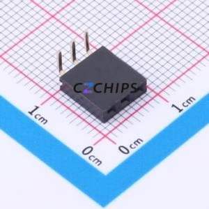 PM254-1-03-W-8.5 Pin Socket Bent Lead Through Hole,P=2.54mm Connector 1x3P 2.54mm Square Hole Right Angle Insert - Product Image 1