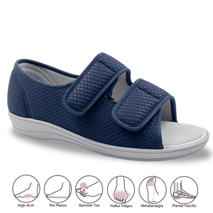 Sandalias Diabéticas para Hombre, <span class=keywords><strong>Calzado</strong></span> Médico para Clínicas y Hospitales, Forro Cómodo sin Costuras, Ajustables con Cierre de Velcro - Product Image 1