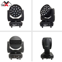 Usine directe 19x40W LED Zoom RGBW DMX faisceau abeille oeil éclairage tête mobile lumières avec blanc chaud pour Disco DJ