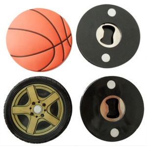 Recuerdo Deportivo, Moderno y Antiguo, Rectangular, Balón de Fútbol, Baloncesto, Abridor de Botellas Personalizado, Imán para Refrigerador, Aleación de Aluminio Fundido a Presión - Product Image 2