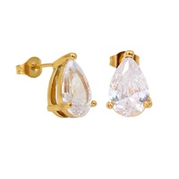 Boucles d'oreilles clous minimalistes Gaovo en acier inoxydable plaqué or 18 carats, résistantes au ternissement, bijoux de mode pour femmes, vente en gros