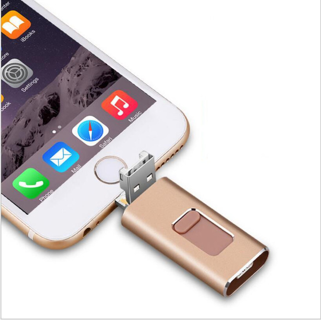 Wholesale 4 in 1 OTG USB Flash Drive 2.0 3.0 for IPhone/Android/Computer/TYPE-C With Customized Logo 16GB 32GB 64GB 128GB Bulk
