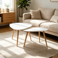 Ensemble de tables basses pour salon, table d'appoint moderne, table basse design intelligente pour salon
