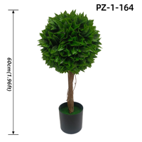 Boule de buis artificielle en pot, arbuste sphérique en plastique pour aménagement paysager extérieur, jardin, villa, hôtel, centre commercial, terrasse