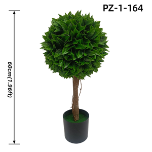 Árbol esférico de boj artificial en maceta, arbusto de plástico para paisajismo en exteriores, jardín, villa, hotel, centro comercial, terraza - Product Image 5