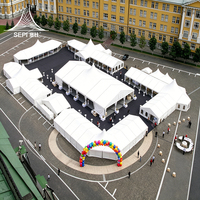 Carpa de Almacenamiento Exterior de Aluminio Resistente con Cubierta de PVC Impermeable para Almacenamiento Industrial