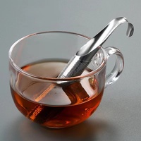 Infusor de Té Ecológico Reutilizable de Acero Inoxidable con Gancho para Colgar, para Té de Flores en Hojas Sueltas