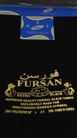Tissu Abaya Fursan 100% polyester, largeur 68 pouces, fabriqué en Corée, tissé uni teint, pour vêtements féminins.
