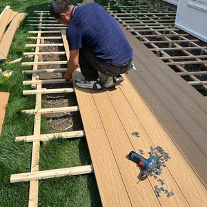 Hiệu suất cao ngoài trời <span class=keywords><strong>WPC</strong></span> <span class=keywords><strong>Composite</strong></span> sàn decking gạch ngoài trời sàn gỗ ván sàn cho sân thượng sân sau Patio - Product Image 4