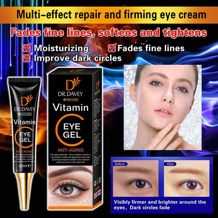 DR.DAVEY Repair Remove Eye Bag Anti Puffiness Dark Circle Private Label VC Eye Gel