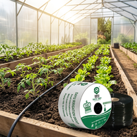 Cinta de Riego por Goteo Agrícola DAYU NXS-SKDT de 16 mm con Doble Orificio Integrado, Manguera para Invernadero, Color Negro, Venta al Por Mayor