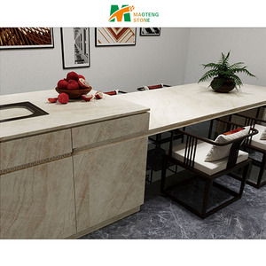 OEM nội thất Taj Mahal sứ phiến đá 1600x3200 bề mặt đá cẩm thạch trắng sàn đá cẩm thạch nội thất gạch đá thiêu kết - Product Image 4