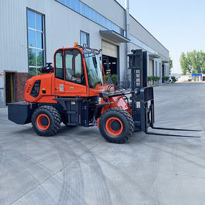 Carretilla elevadora hidráulica diésel integrada de 3,5 toneladas, carretilla elevadora todoterreno con tracción en las cuatro ruedas para secciones de carretera complejas - Product Image 3