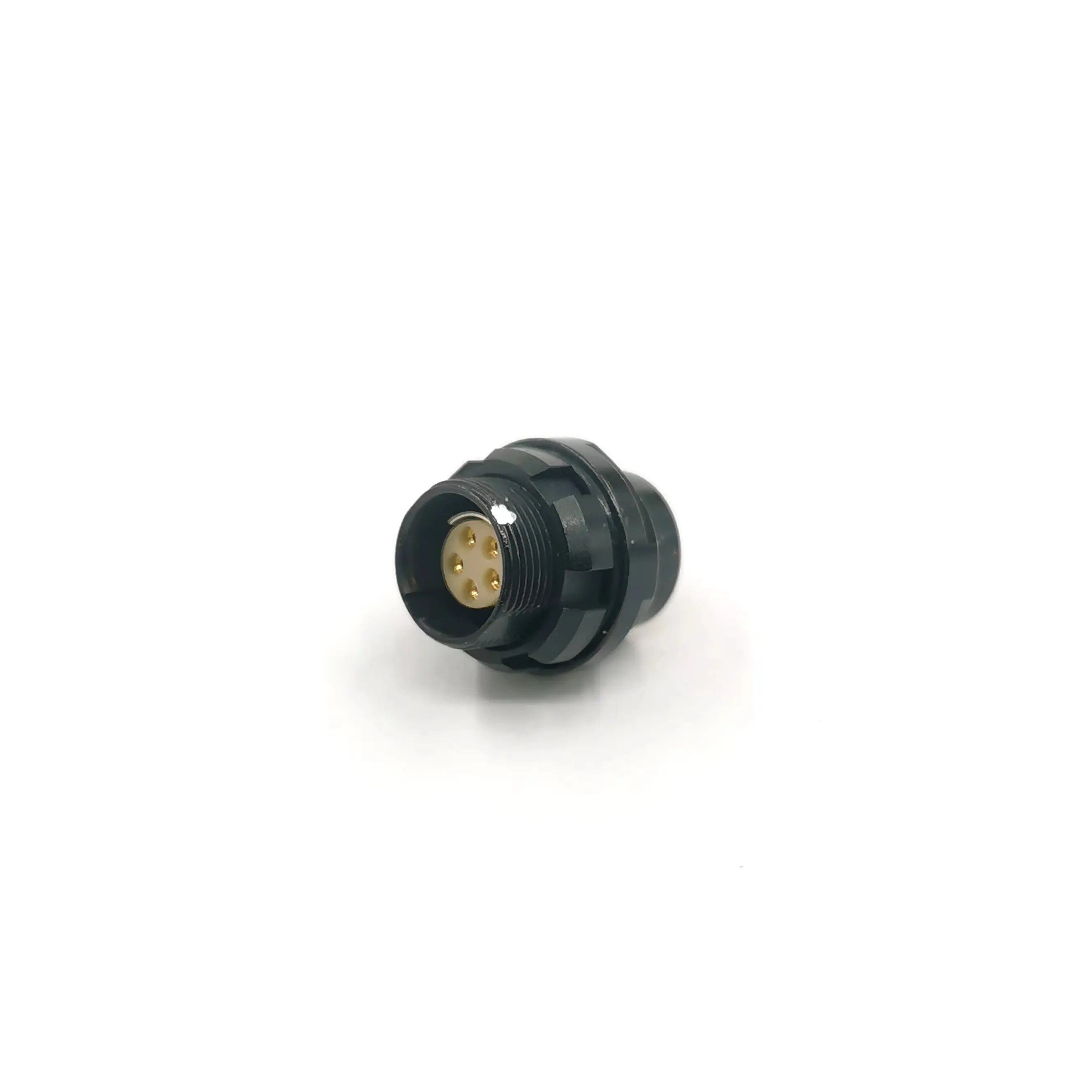 Duwdruk Cirkelvormige Connector 5 Pins Vrouwelijke Socket Ip 68 Soldeertype