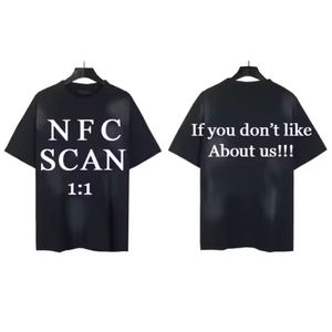 T-Shirt NFC Hell di Alta Qualità, <span class=keywords><strong>Abbigliamento</strong></span> Uomo Y2K Streetwear, Magliette Personalizzate 100% Cotone, T-Shirt Vintage con Stampa a Stella per Uomo - Product Image 5