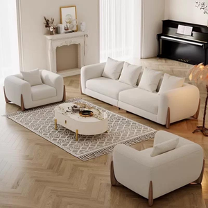 Set di Divani Componibili di Lusso Realizzati con Cura dalla Fabbrica Originale Comfort a Portata di Mano Realizzati in Tessuto e Legno - Product Image 4