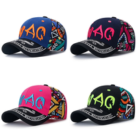 Casquettes de baseball Gorras 6 panneaux Hip Hop Streetwear 100% coton unisexe broderie 3D réglable décontractée avec logo personnalisé