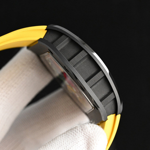 High End Customized Rm Style Skeleton Mechanical Watch Men's Black Case Graffiti Art Colorful Hollow Movement Luxury Sport Watch - Product Image 6