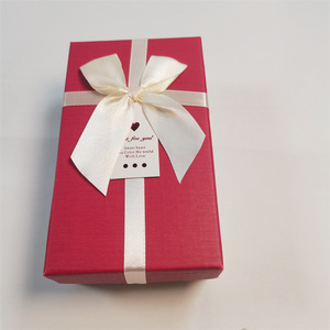 Boîte cadeau en carton écologique pour bijoux, boîte cadeau de Noël avec ruban, boîte cadeau de Noël - Product Image 6