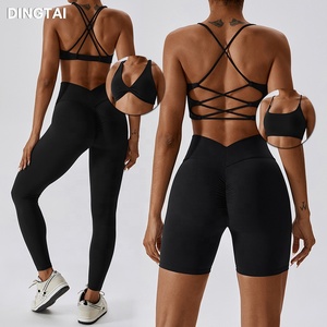 Abbigliamento Fitness personalizzato per ragazze abbigliamento sportivo da donna Spandex Set da Yoga reggiseno e <span class=keywords><strong>Leggings</strong></span> Set <span class=keywords><strong>corto</strong></span> - Product Image 6