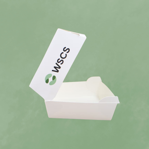 Caja de papel de hamburguesa verde reciclable diseñada con material ecológico seguro para alimentos perfecto para establecimientos de servicio de alimentos - Product Image 1