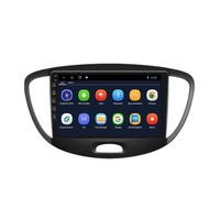 Lecteur DVD de voiture Android 8 cœurs 2.5D IPS à commande vocale pour Hyundai I10 2007 - 2013 6+128 Go GPS BT WIFI Radio stéréo FM