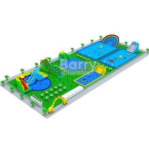 Taman Hiburan Bergerak Tiup Luar Ruangan Desain Bebas untuk Penggunaan Komersial - Product Image 4