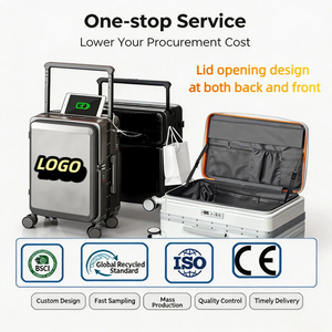 <span class=keywords><strong>Valigia</strong></span> Trolley Premium in PC con Apertura Frontale, Design con Asta Allungabile, 20/24/26 Pollici, Ampia Capacità, Bagaglio da Cabina - Product Image 1