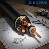 Dreikerniges Kupferleiterkabel für Mittelspannung 26/35kV XLPE-Stromkabel für Fabrikgebiet-Stromversorgung
