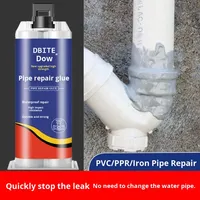 Colle d'étanchéité pour réparation de fuites de tuyaux d'eau en époxy pour tuyaux en fonte, en PVC, en égouts et en radiateurs
