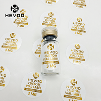Étiquettes autocollantes en feuille d'or pour emballage de flacons, estampage à chaud argenté pour bouteilles de beauté de luxe, personnalisées et haut de gamme