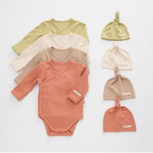 Tutina Primaverile per Neonati 0-3 Anni, Set di <span class=keywords><strong>Abbigliamento</strong></span> in Cotone a Maniche Lunghe per Bambini, 2 Pezzi - Product Image 3