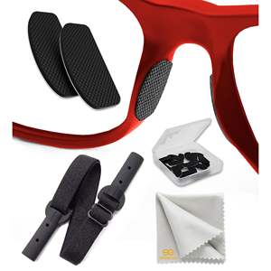 Almohadillas nasales Db para gafas, 1 mm de grosor, texturizadas, antideslizantes, de poliuretano, negras, 6 pares, soporte cómodo para la puente nasal - Product Image 3