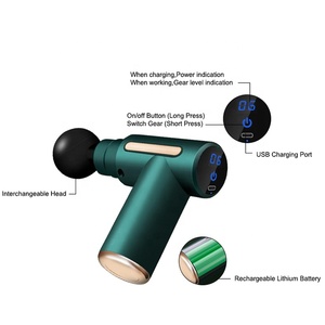 Mini muscolo profondo elettrico massaggiatore corpo fasciale pistola piccola attrezzatura Fitness per alleviare il dolore rilassamento recupero allenamento - Product Image 3