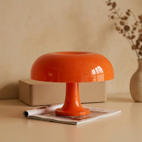 Lampe de table en forme de champignon, LED décorative moderne minimaliste sans fil, flexible, à piles USB, pour chambre à coucher, chevet, salon