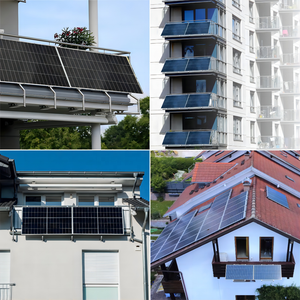 Balcone Sistema di Eneraia Pannello Solare <span class=keywords><strong>Kit</strong></span> de montaje en techo o tierra Pannelli <span class=keywords><strong>Solar</strong></span> 500W Portatili 550W 800W Plug and Play - Product Image 5