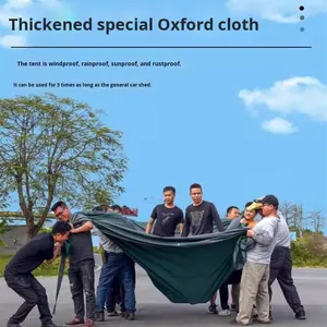 Tente de protection solaire extérieure, <span class=keywords><strong>abri</strong></span> de pluie, structure en acier galvanisé épaissi, tissu Oxford, pour maison, parking, marché, stand - Product Image 4