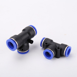 Raccord rapide en plastique de type T, série PE pour tuyaux d'air, pièces pneumatiques essentielles - Product Image 5