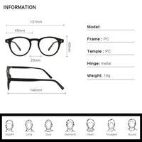 Montures Optiques Tendance Myopie Anti-Lumière Bleue Lunettes de Lecture PC Haute Qualité Écologiques Légères Forme Diamant Vente en Gros