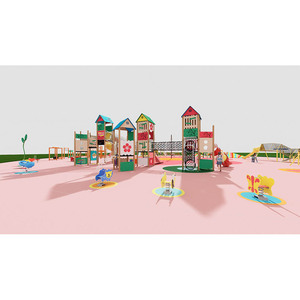 Équipement personnalisé de terrain de jeu pour enfants pour parcs d'attractions Planification <span class=keywords><strong>multi</strong></span>-<span class=keywords><strong>jeux</strong></span> pour parcs extérieurs pour enfants OEM - Product Image 3