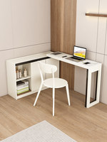 Escritorio Plegable Móvil Pequeño de Estilo Nórdico Moderno, Escritorio Extensible de Madera para el Hogar, Dormitorio, Mesa de Noche, Mesa para Computadora