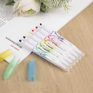 Encre gel <span class=keywords><strong>pastel</strong></span> en plastique pour frites, deux têtes, avec logo imprimé personnalisé, briquet magique effaçable, 6 couleurs - Product Image 5