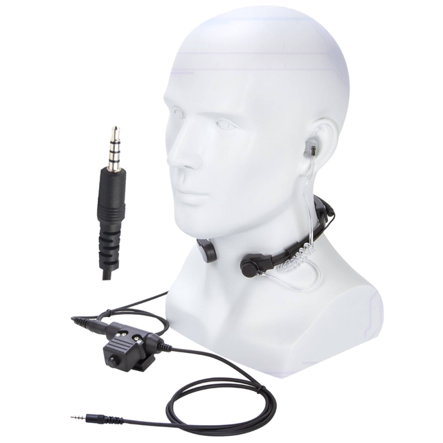 Thoat Bone Conduction Headphones With Acoustic Air Tube Earpiece for Two Way Radio