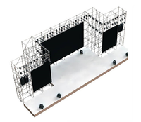 Sistema de Estructura de Acero Layher para Escenarios, Torres de Acero Layher para Eventos, Torre de Acero Layher para Sistemas de Sonido Line Array en Exteriores