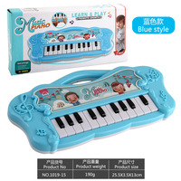 Niños educación dibujos animados teclado sonidos órgano electrónico Piano música con melodía instrumento Musical juguetes para niños