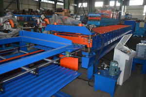 Hot Factory Direkt vertrieb Ein schicht ige farbige Dachziegel form maschine mit automatischem Stapler für Baumaterial - Product Image 5